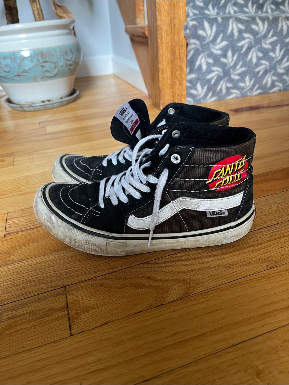 Vans x Santa Cruz Sk8-Hi Pro Black & White Skate